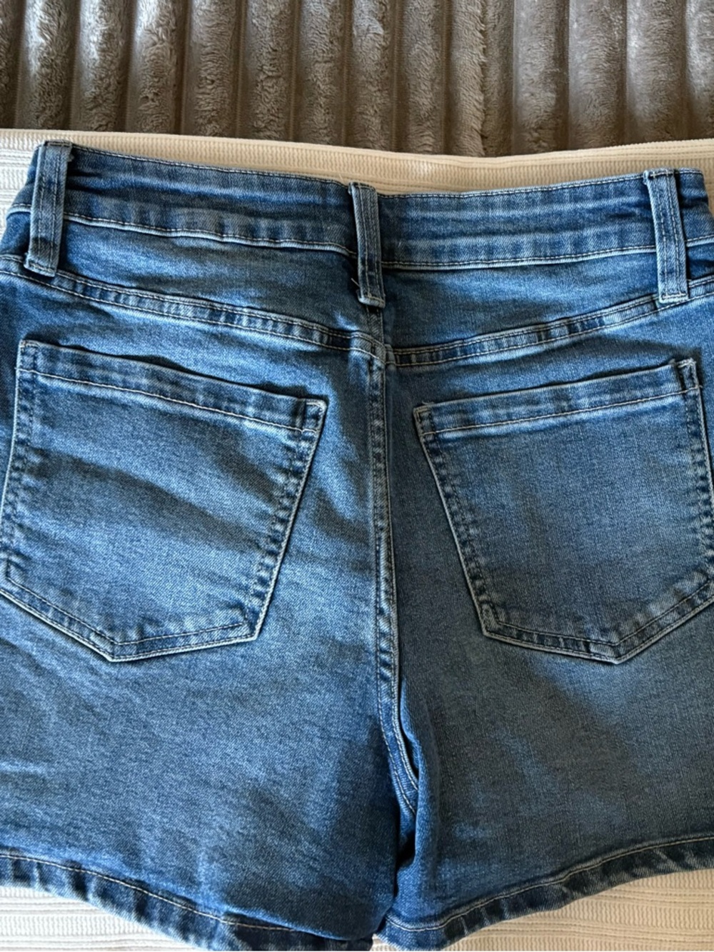 Maurice’s Sailor Denim Mini Shorts with Button Waist size 10 - Picture 3 of 7